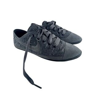 VTG 90s Y2K Nike Flash MTR Women Sz 9.5 Shoes Sneaker Gray Suede Wool Satin RARE